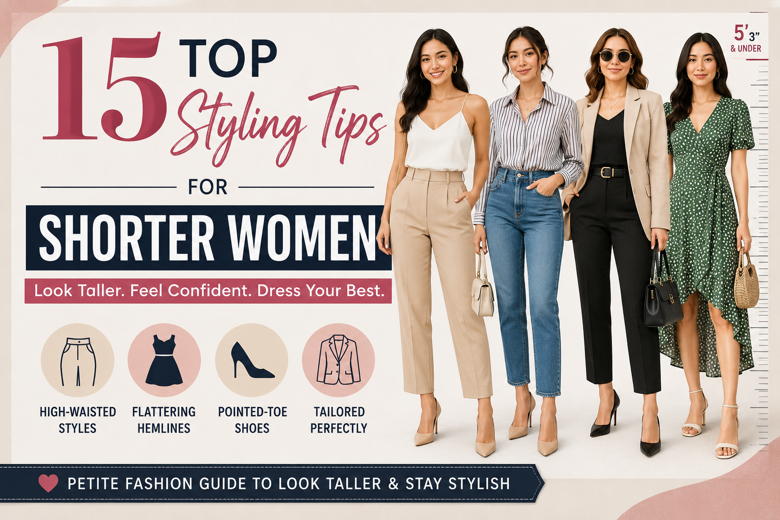 15 Top Styling Tips for Shorter Women That Actually Make You Look Taller