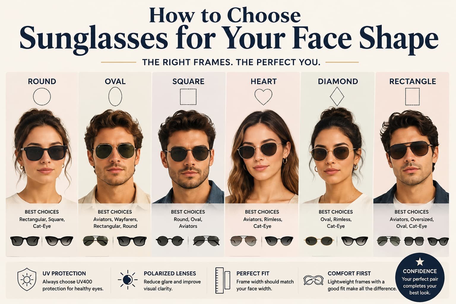 How to Choose Sunglasses for Your Face Shape