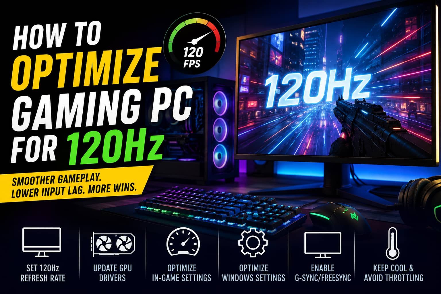 How to Optimize Gaming PC for 120Hz