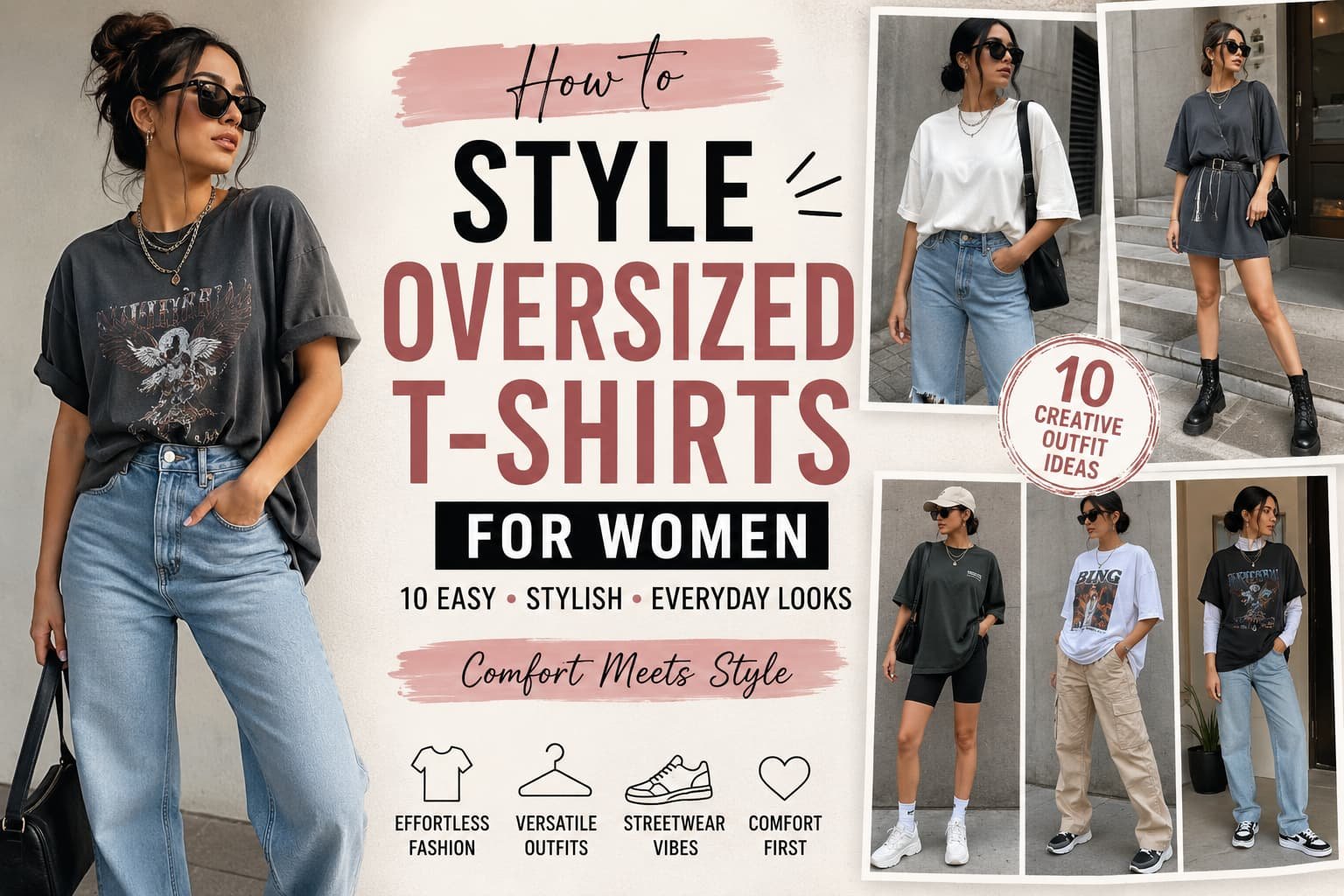 How to Style Oversized T-Shirts for Women