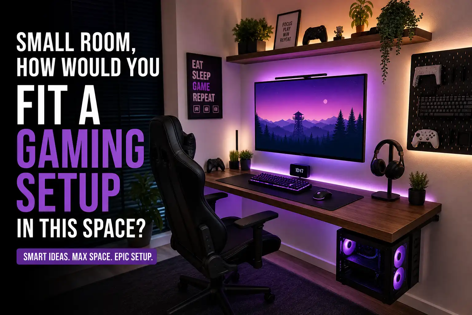 Small Room? Here’s Exactly How I’d Fit a Gaming Setup Without Feeling Cramped