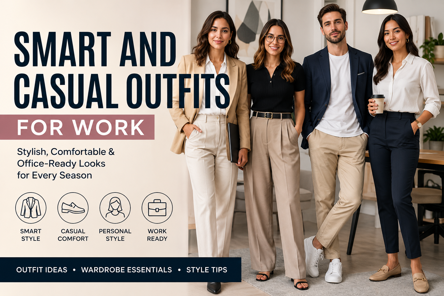 Smart and Casual Outfits for Work The Complete Guide Without Feeling Overdressed