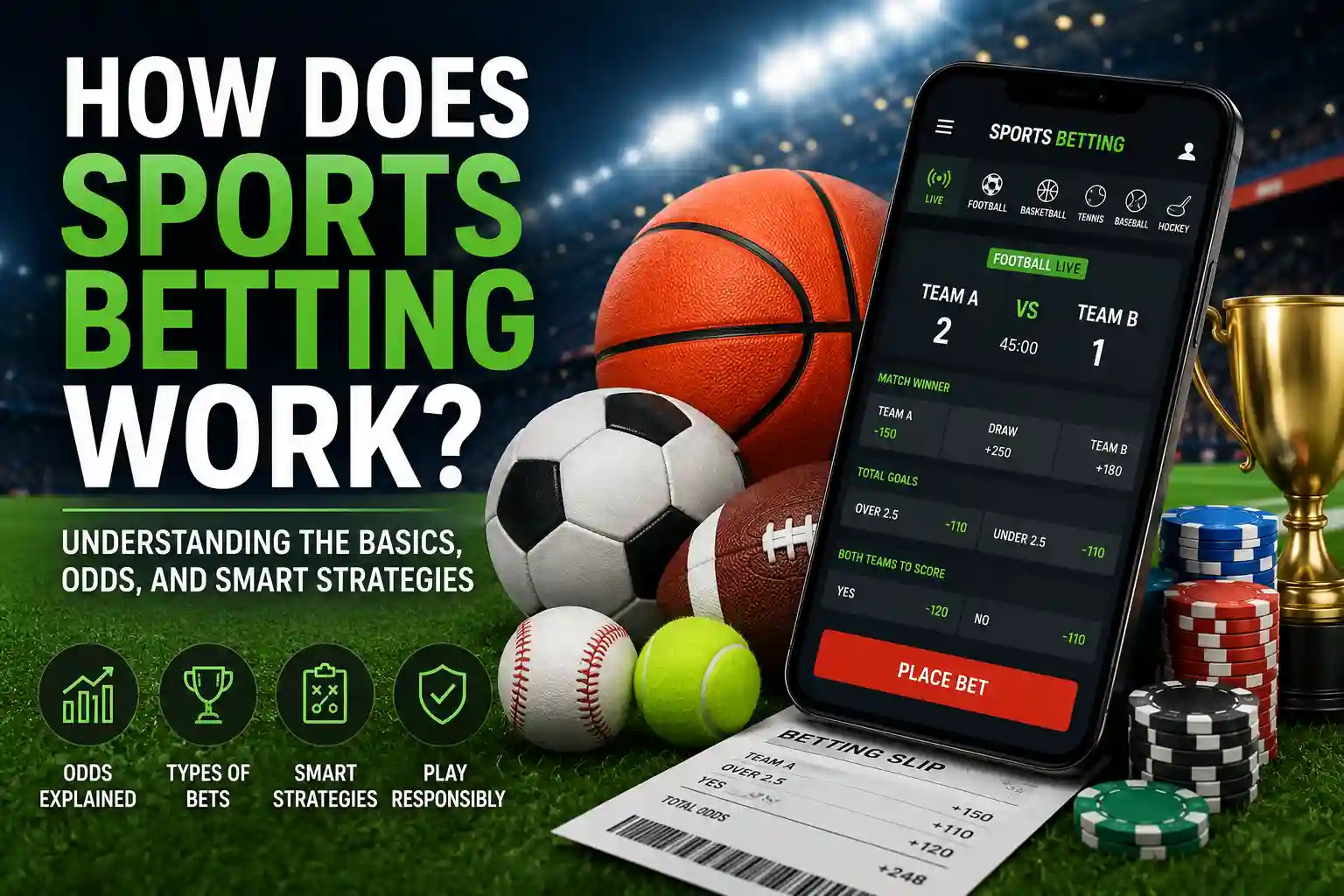 How Does Sports Betting Work? Understanding the Basics, Odds, and Smart Betting Strategies