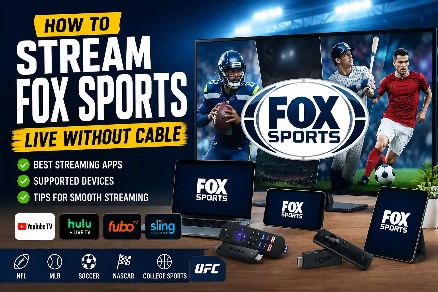 How to Stream Fox Sports Without Cable in 2026