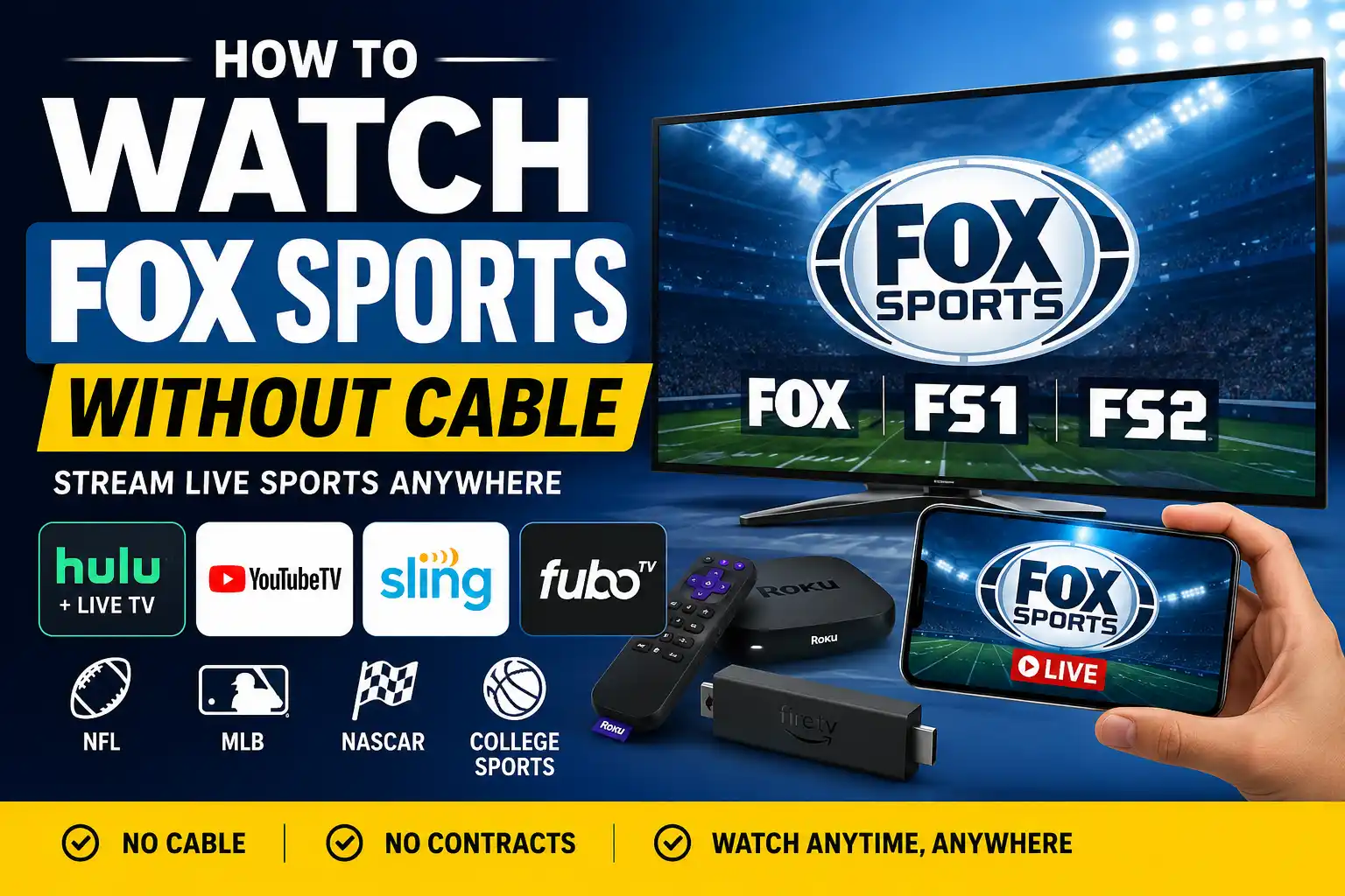 How to Watch FOX Without Cable in 2026
