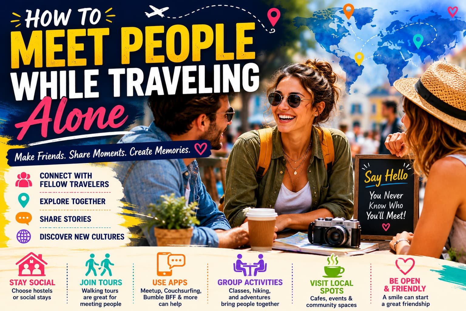 How to Meet People While Traveling Alone