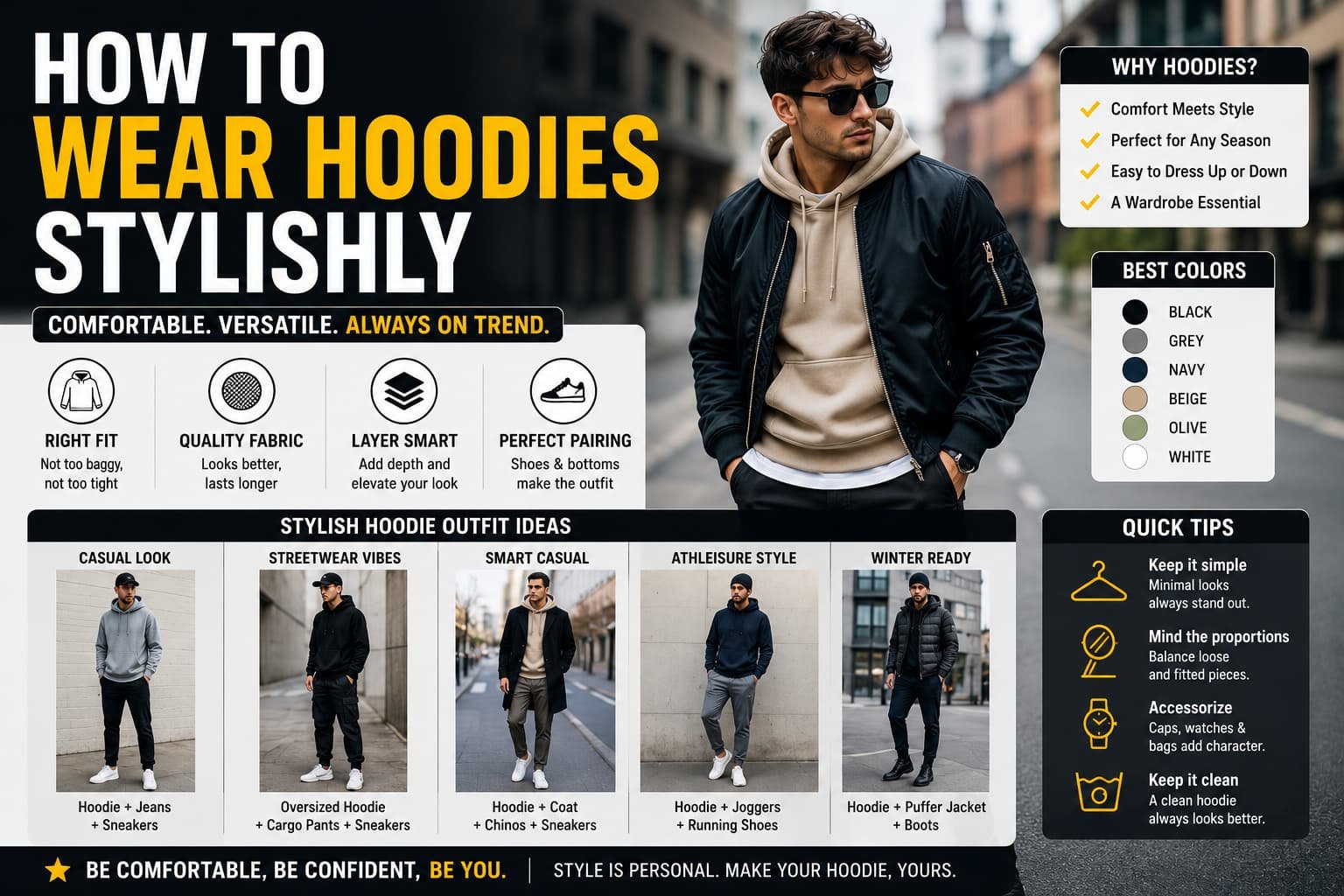 How to Wear Hoodies Stylishly