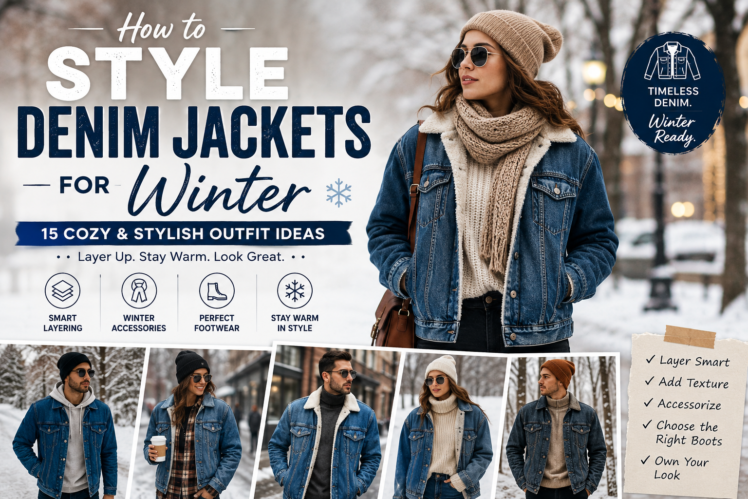 How to Style Denim Jackets for Winter